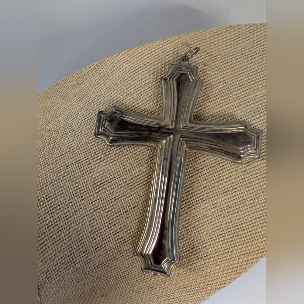 Cross Pendant Silver Large - image 1